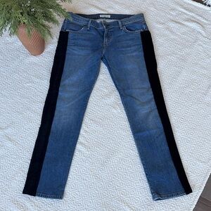James Jeans Blue and Black Straight Leg Women's Jeans